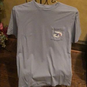 Vineyard Vines steel blue pocket t-shirt